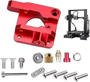 Printer Extruder Kit, Extruder Block with Nut Fittings, Screws, Spacers, Spring, Crealitys Printer Extruder Kit for Enders 3, Enders 3 V2, Enders 3 Max, Enders-5 Series, and CRs-10