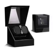 Automatic Watch Winder 2 Slots Storage Box Elegant Mechanical High Quiet Motor