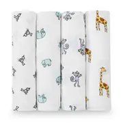 aden + anais jungle jam classic muslin 4pk swaddles