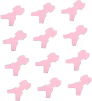 HAPINARY Silicone Eyelash Extension Tool 50pcs Y-shaped Lash Lift Comb Separator Brush for Natural Eyelash Curling