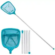 Pool Leaf Skimmer Rake Fine Mesh Net with Handle for Hot Tub Ponds Spas
