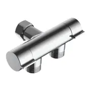 EnduraSeal Chrome Double Outlet Cistern Cock