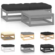 Garden Lounge Set Outdoor Sofa Furniture Wooden Patio Setting 3 Piece vidaXL