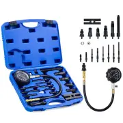 OMT Diesel Engine Compression Tester Tool Kit with 0-1000 psi Gauge & Adapters
