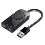 Sound Card USB Audio Interface External 3.5mm Microphone Audio Adapter8219