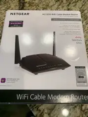 Netgear C6200 Black 802.11ac Dual Band AC1200 WiFi Cable Modem Router