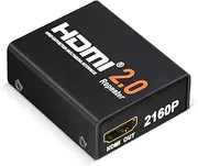 4K2K 1080P 3D HDMI Booster, JerGO HDMI 2.0 Signal Amplifier Repeater Boost Up to 200ft Transmission Distance 18Gbps Bandwidth for HDTV,PS4, Oculus and More (HDMI 2.0)