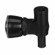 Attwood 1674-6 90 Degree P-Trap Fuel Tank Vent , Black with stainless steel v...