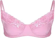 [Loodgao] Mens Soft Smooth Sissy Lingerie Lace Wire-Free No Padded Triangle Unlined Bralette Push Up Crossdress Top Bra