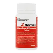 Ranvet Worm Free Allwormer (Red Label) 10Kg Dog 50 Tabs