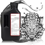 RepRapper MetalShift 3D Printer Resin 405nm Fast UV-Curing Standard Photopolymer Resin with Metallic Shine for LCD Printer, Argent Aura 1000g