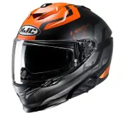i71 Enta Black Orange MC7SF Full Face Helmet