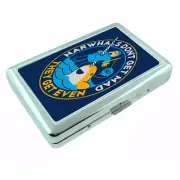 Narwhals D5 Silver Metal Cigarette Case RFID Protection Wallet