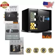Biometric Fingerprint Safe with Fireproof Bag & Dual Alarm - 0.8 Cu Ft Capacity