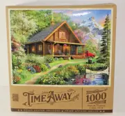 Masterpieces Time Away Jigsaw Puzzle Mountain Retreat 71750 Free Poster 1000 Pcs