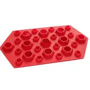 2PC 3D Diamonds Gem Cool Ice Cube Chocolate Soap Tray Mold Silicone Ice Cube Mold Maker Moulds, Random Color Delivery