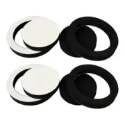 4Pcs 6.5 inch Car Speaker Ring Bass Door Trim Sound Insulation Cotton Baffle