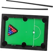 EXAOMBLE 1set Mini Pool Table Game Toy Portable Tabletop Billiards and Sticks for Boys and Girls Safe Design for Family Fun for Indoor and