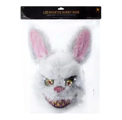 Scary Bunny Rabbit - LED Haunted Animal Mask Halloween Costume