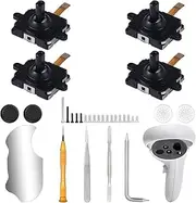 IKPEK 4Pcs Joystick Replacement for Oculus Quest 2 Controller, Joystick Analog Thumb Stick Repair Kit for Oculus Quest 2 Accessories