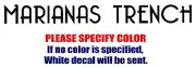 Marianas Trench Band Rock JDM Vinyl Decal Car Sticker Window bumper Laptop 8"