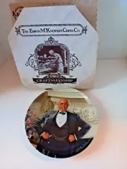 Vintage Edwin Knowles Fine China Limited Edition "Daddy Warbucks" Numbered Plate