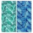 2 Pack Microfiber Beach Towel, Oversized Pool Towel 75”x 35”, Sand-Free Quick...