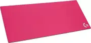 pink Logitech G840 XL cloth gaming mouse pad