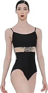 [Wearmoi] Wear Moi Women's Ballet Fashion Leotard, Azurite, Camisole, Floral Print