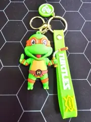 MICHELANGELO TEENAGE MUTANT NINJA TURTLES TMNT SERIES 1 OF 3 KEYCHAIN KEYRING *