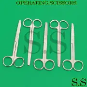 5 O.R GRADE OPERATING SURGICAL VETERINARY SCISSORS SHARP BLUNT 5.5" STRAIGHT TIP