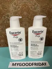 Eucerin 2 Baby Wash & Shampoo Fragrance & Tear Free 13.5 Fl oz Sensitive Skin