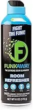 FunkAway Extreme Odor Eliminating Room Refresher AeroSpray, 6 oz., Odor Eliminating Room Spray Removes Musty, Stuffy, Stinky and Smelly Airborne odors