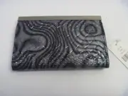 Reba McEntire Coin Purse Black Silver Gray 7 pockets PB1133 4"x6"