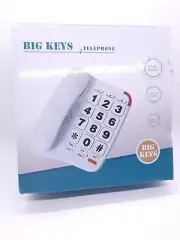 JekaVis Big Keys Corded Speaker Telephone With Visual Alert, Speed Dial