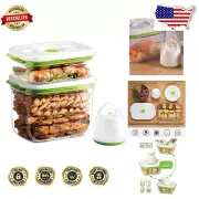 Efficient Vacuum Seal Food Storage System - 2 Durable Containers with Pump