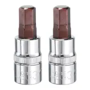 3/8" Hex Bit Socket 3/8" Drive Extension Bit Ratchet Wrench Accessories 2 Pcs