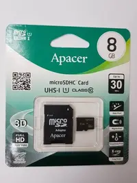 在飛比找Yahoo!奇摩拍賣優惠-彰化手機館 宇瞻 8gApacer MicroSD TF 8