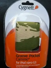 CYGNETT - GROOVE POCKET CASE FOR iPOD NANO G3 - CAMMO DESIGN