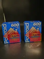Vtg Polaroid 600 HD Film 2 packs 20 per pack Expired 1998 New sealed