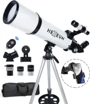 Telescope 80Mm Aperture 600Mm - Astronomical Portable Refracting Telescopes Full
