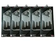 Zero Friction Golf Gloves Silver Compression One Size Men's Left 5 Pack NEW
