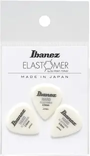 Ibanez BELJ1HD25 Ibanez New Sensory Pick Made with New Material Elastomer, 3 Pieces, Small Teardrop Shape, HARD 0.1 inch (2.5 mm)