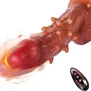 8.6" Thrusting Vibrating Dildo Vibrator Adult Sex Toys, Remote Control Realistic Vibradores Dildos Sex Machine with Suction Cup, Lifelike Silicone Thick G spot Anal Couple Sex Toy for Women and Men