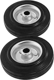 BESPORTBLE Utility Cart Casters 2pcs Shopping Cart Wheels Replacement Silent Full Rotation 360° for Groceries Trolley Hand Trolley