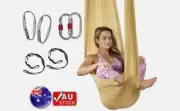 Aerial Yoga Swing & Hammock Kit Premium Nylon Silk Yoga Inversions, Antigravity