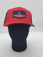 PGA TOUR MEN'S ADJUSTABLE HAT RED & BLUE
