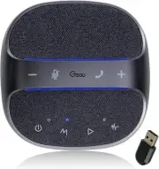 Conference Speakerphone with Bluetooth USB Adapter and 4 Mics for pc, Noise R...