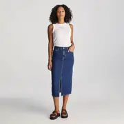 High Rise Midi Skirt