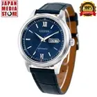 Citizen Collection NY4050-11L Blue Mechanical Automatic Leather Band Men Watch